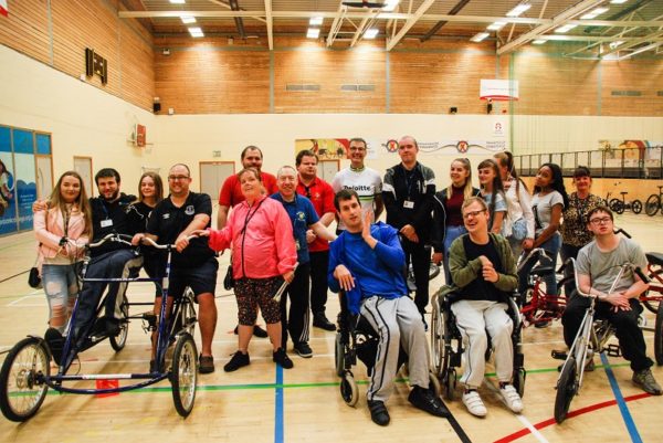 RAB_Cycle_Group_web Brian Webster with cyclists from Daisy UK
